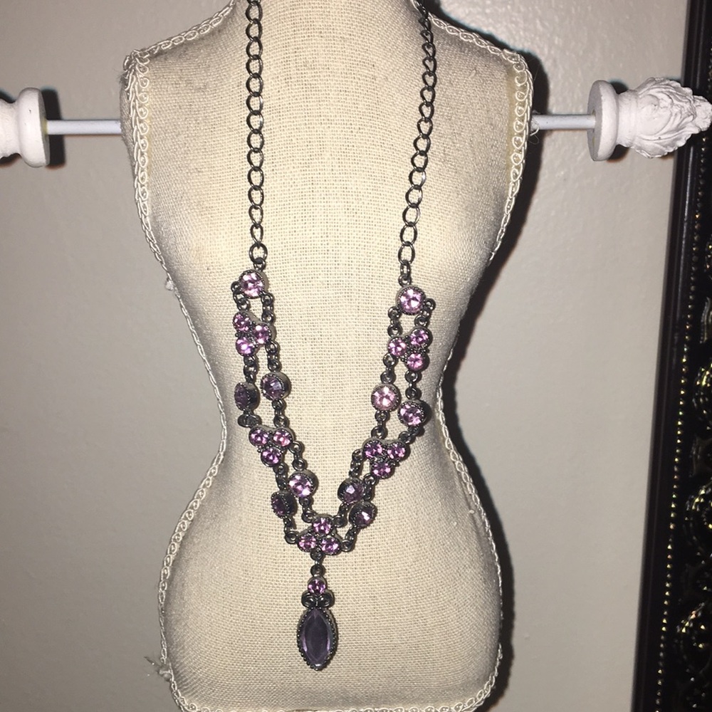Pink/Purple simple necklace